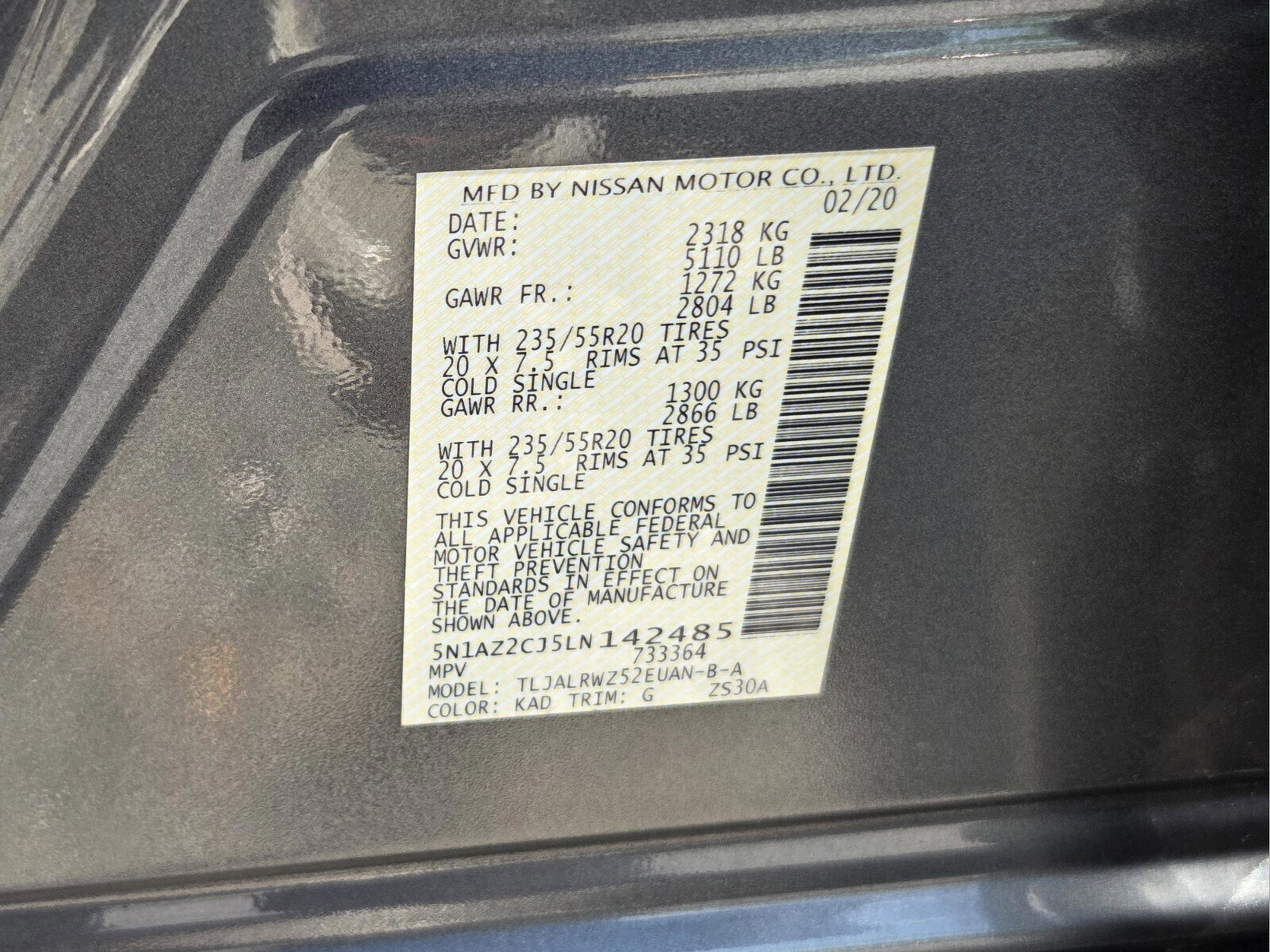 2020 Nissan Murano SL