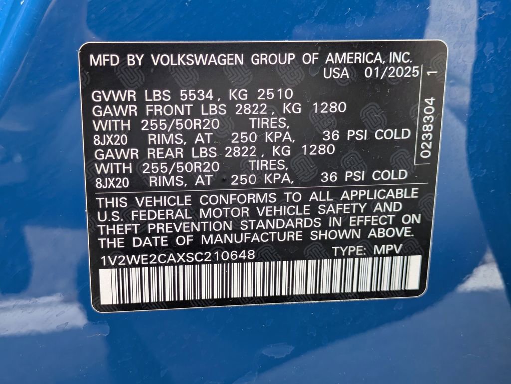 2025 Volkswagen Atlas Cross Sport SE