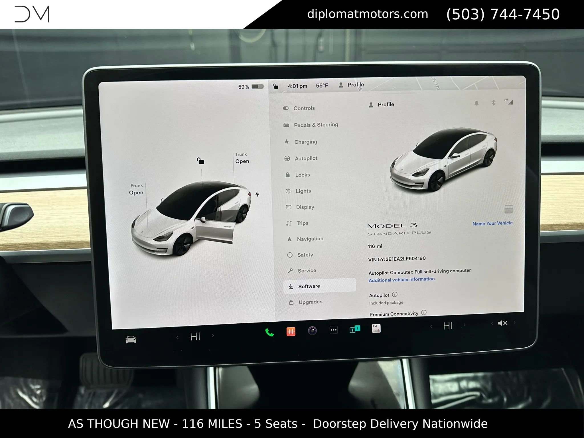 2020 Tesla Model 3 Standard Range Plus