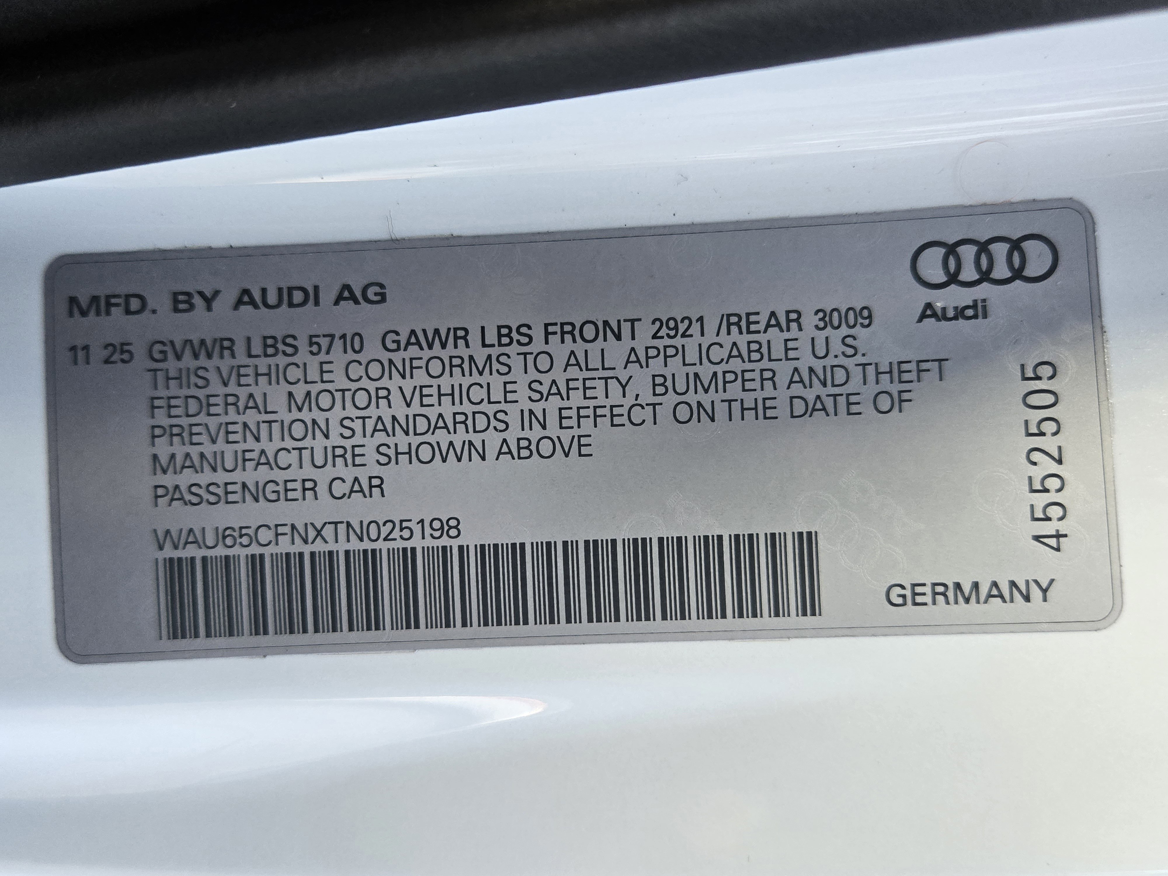 2026 Audi A6 Prestige