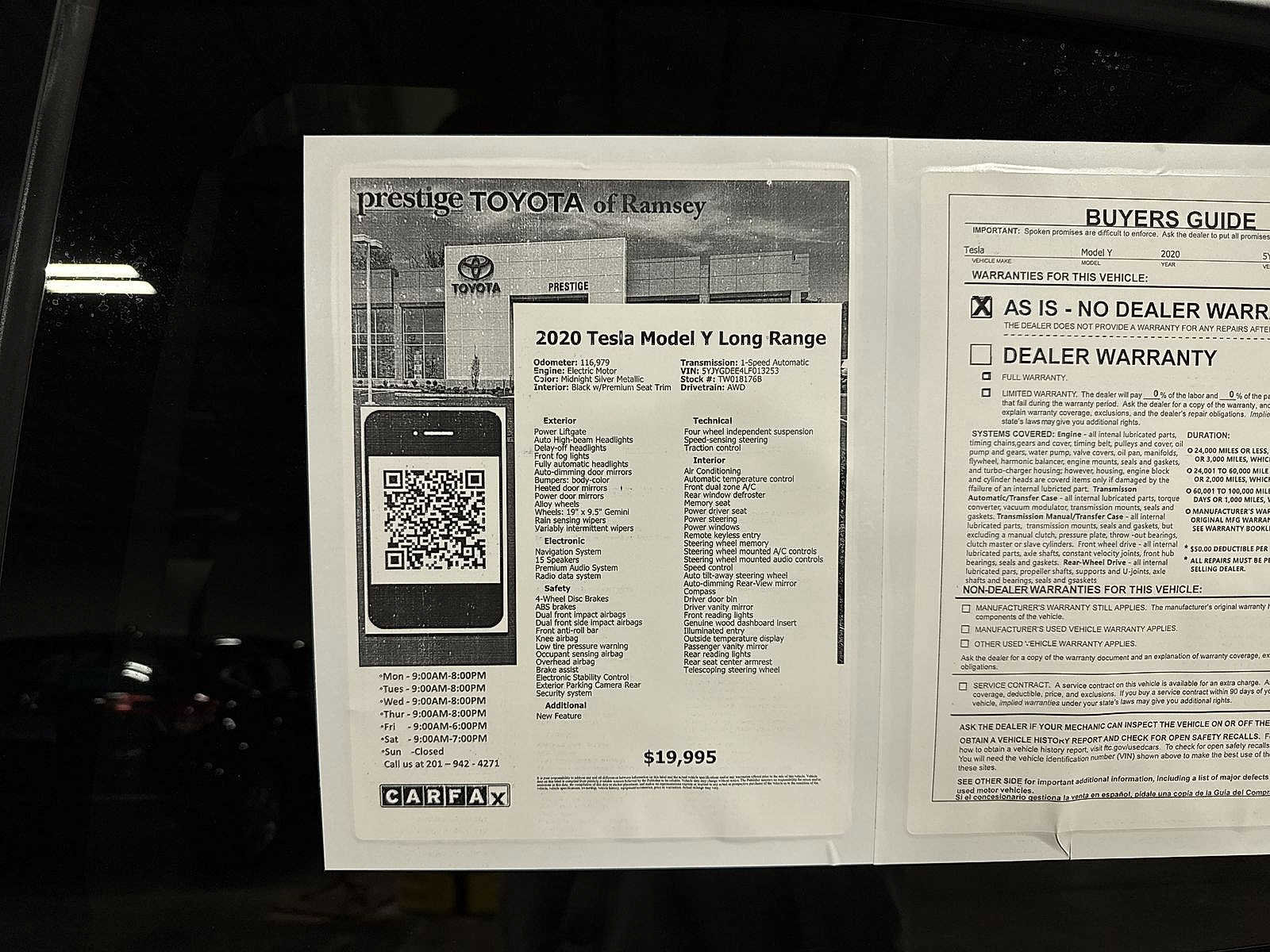 2020 Tesla Model Y Long Range