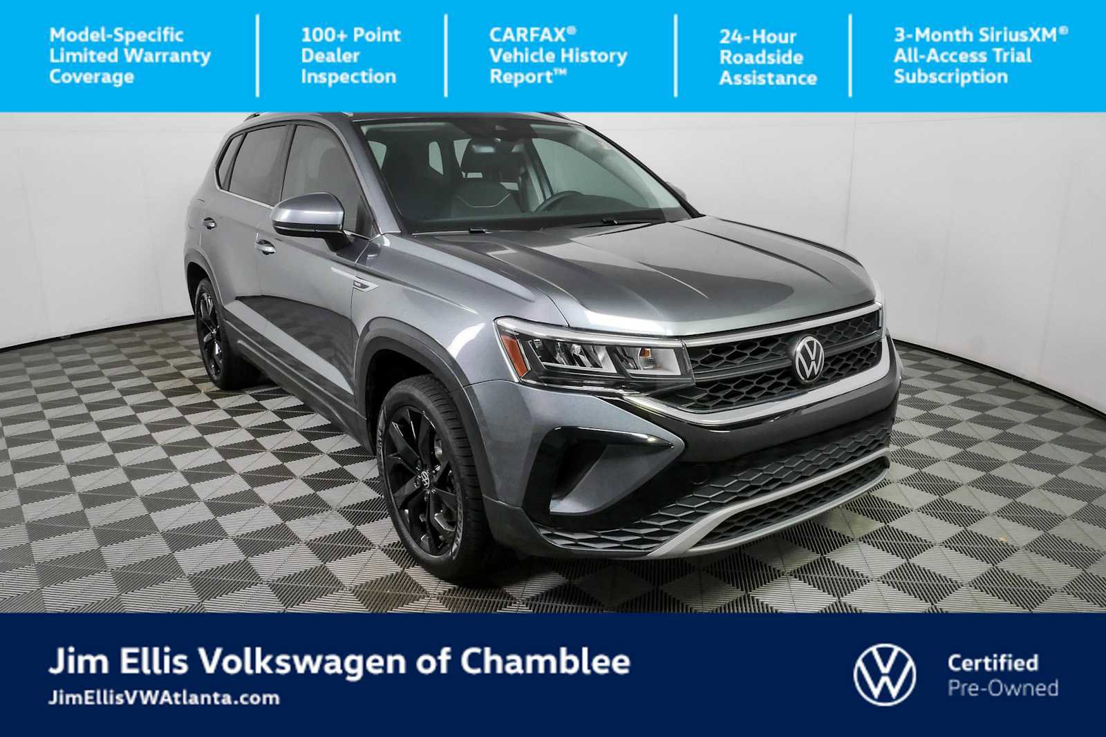 Certified 2023 Volkswagen Taos SE w/ Black Wheel Package