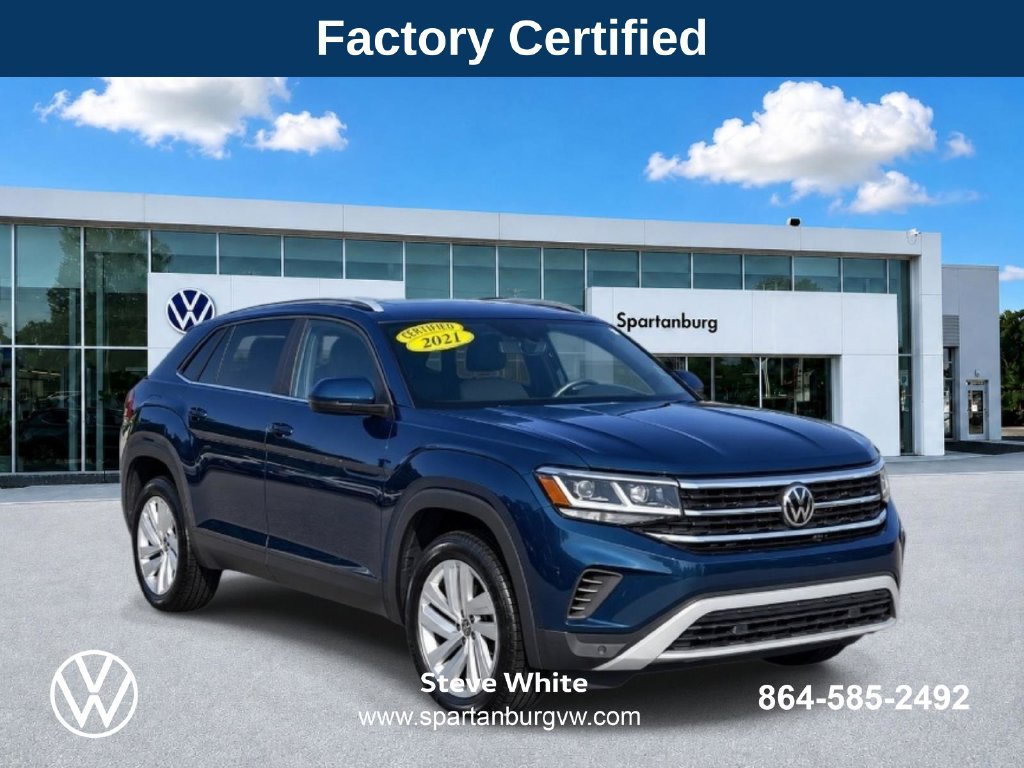 Certified 2021 Volkswagen Atlas Cross Sport SE w/ Panoramic Sunroof Package