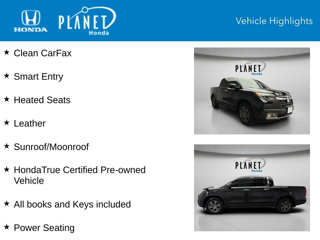 2020 Honda Ridgeline RTL-E