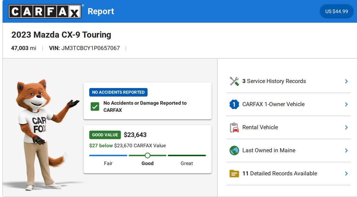2023 MAZDA CX-9 Touring