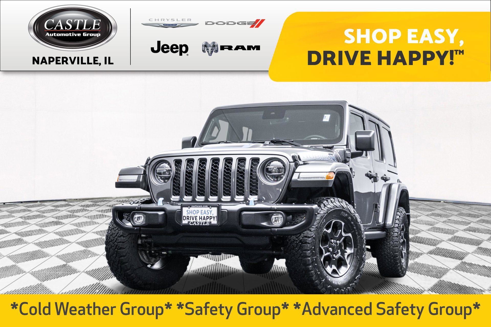 Used 2021 Jeep Wrangler Unlimited Rubicon 4xe w/ Steel Bumper Group