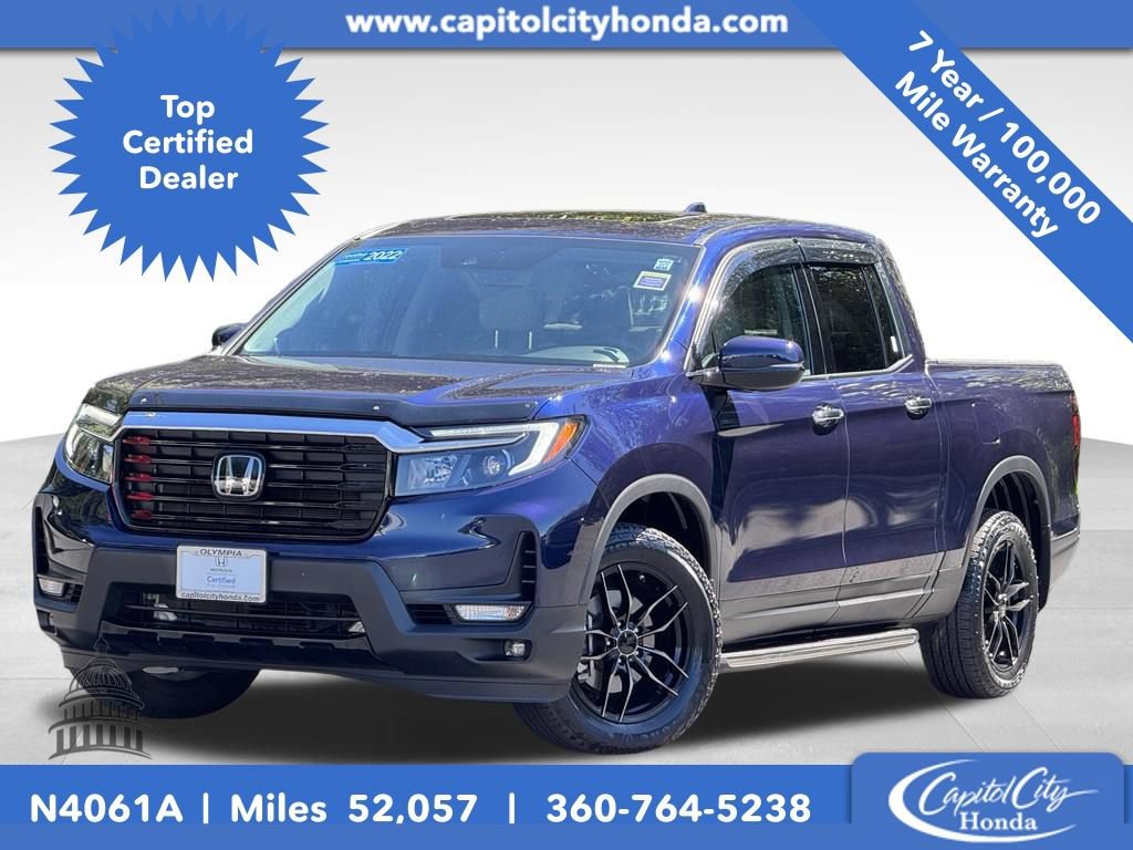 Certified 2022 Honda Ridgeline RTL-E
