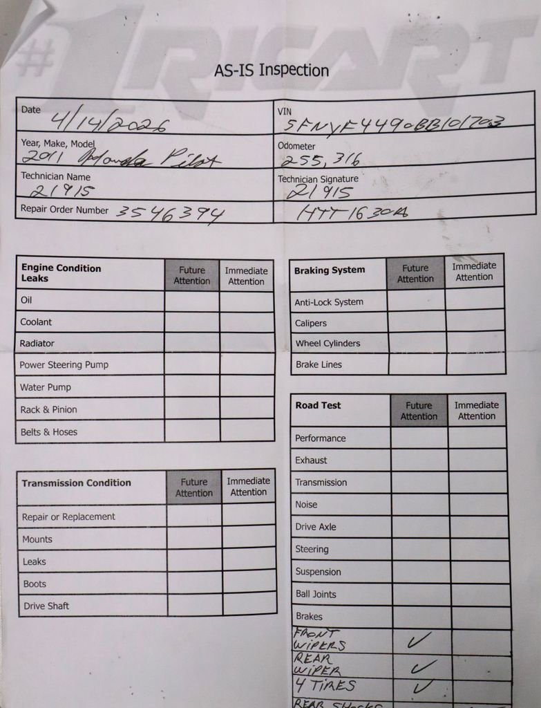 2011 Honda Pilot Touring