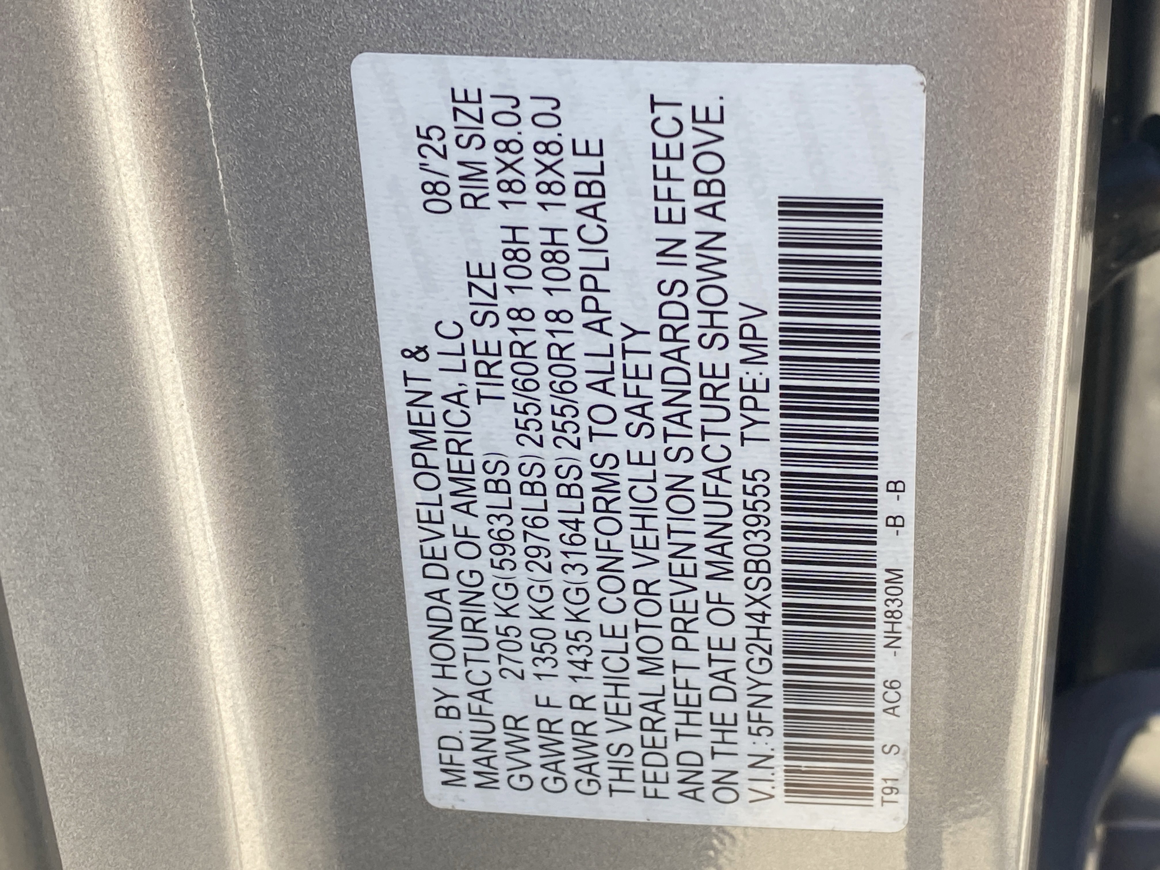 2025 Honda Pilot EX-L