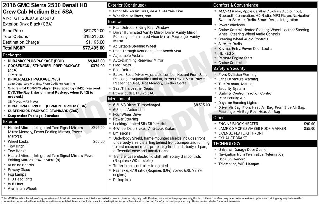 2016 GMC Sierra 2500 Denali