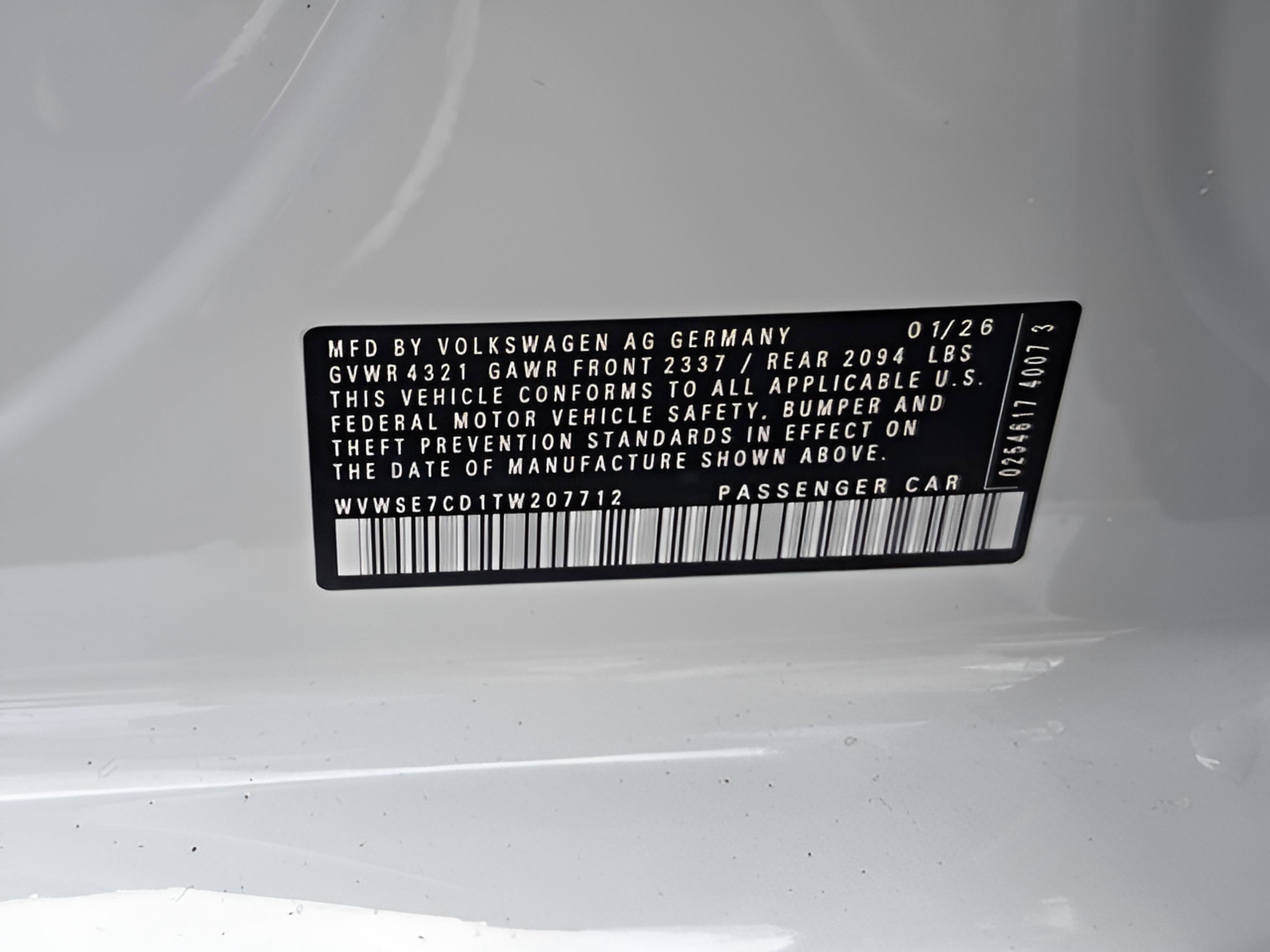 2026 Volkswagen Golf SE