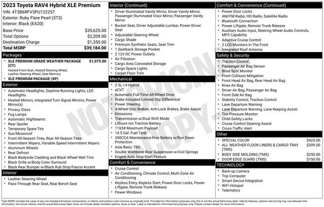2023 Toyota Rav4 XLE Premium