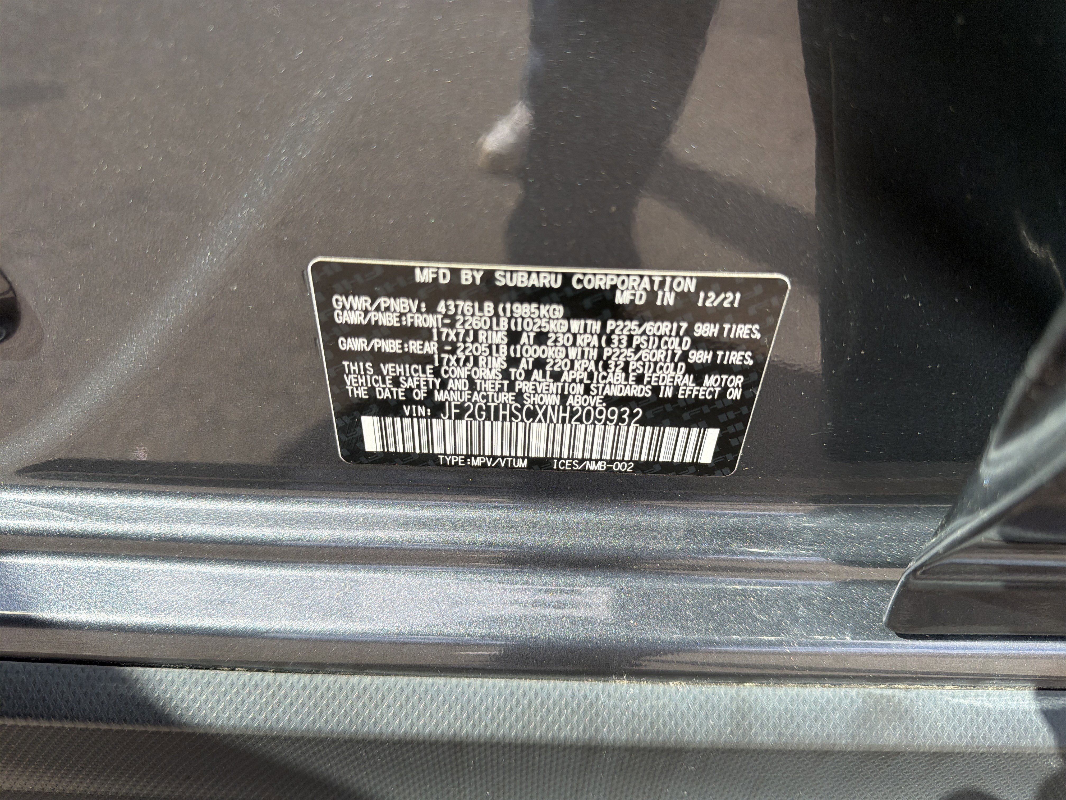 2022 Subaru Crosstrek 2.5i Sport