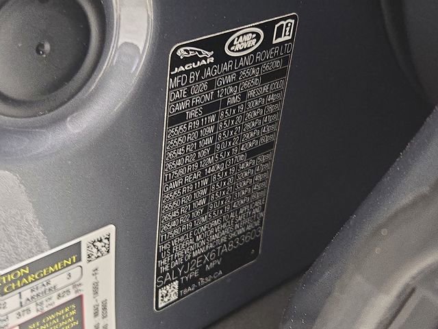 2026 Land Rover Range Rover Velar S