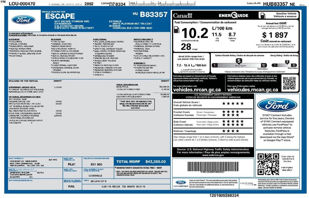 2017 Ford Escape Titanium