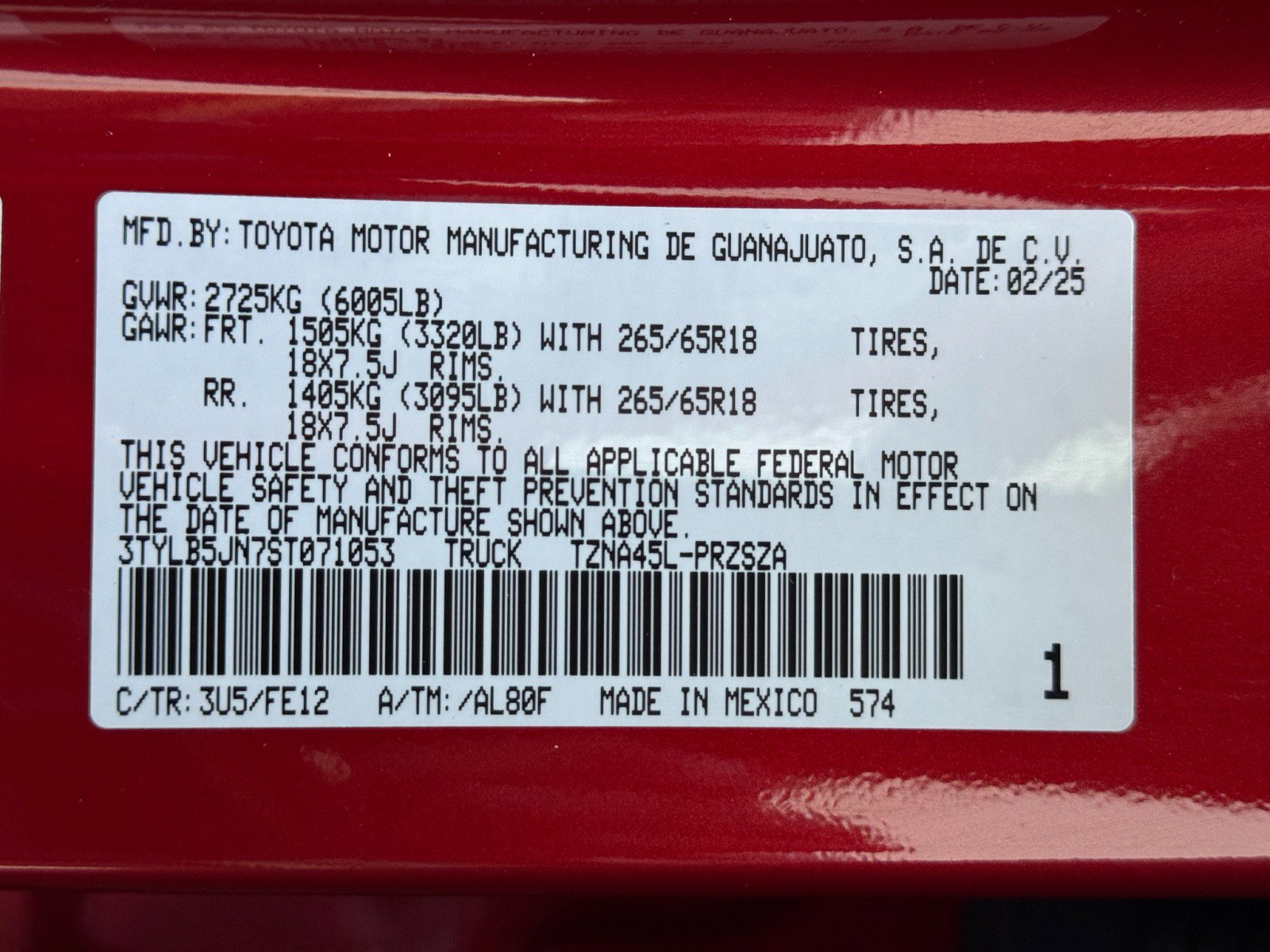 2025 Toyota Tacoma TRD Sport