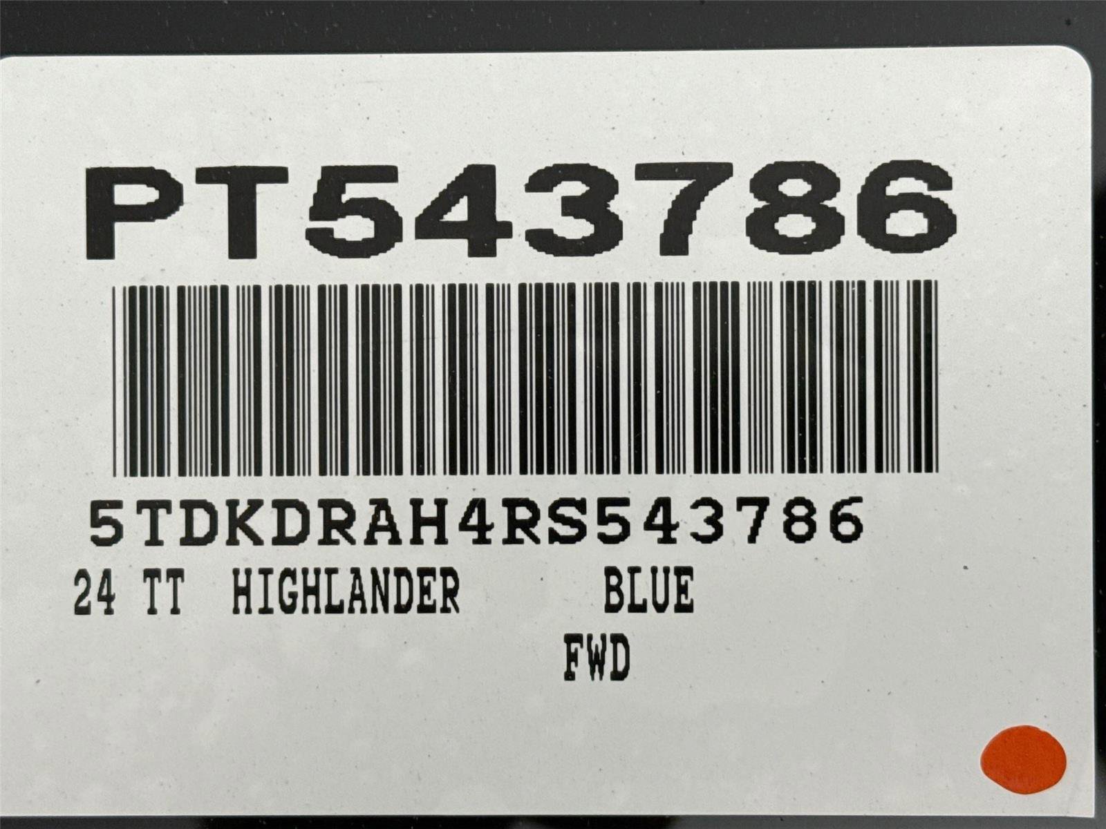 2024 Toyota Highlander Platinum