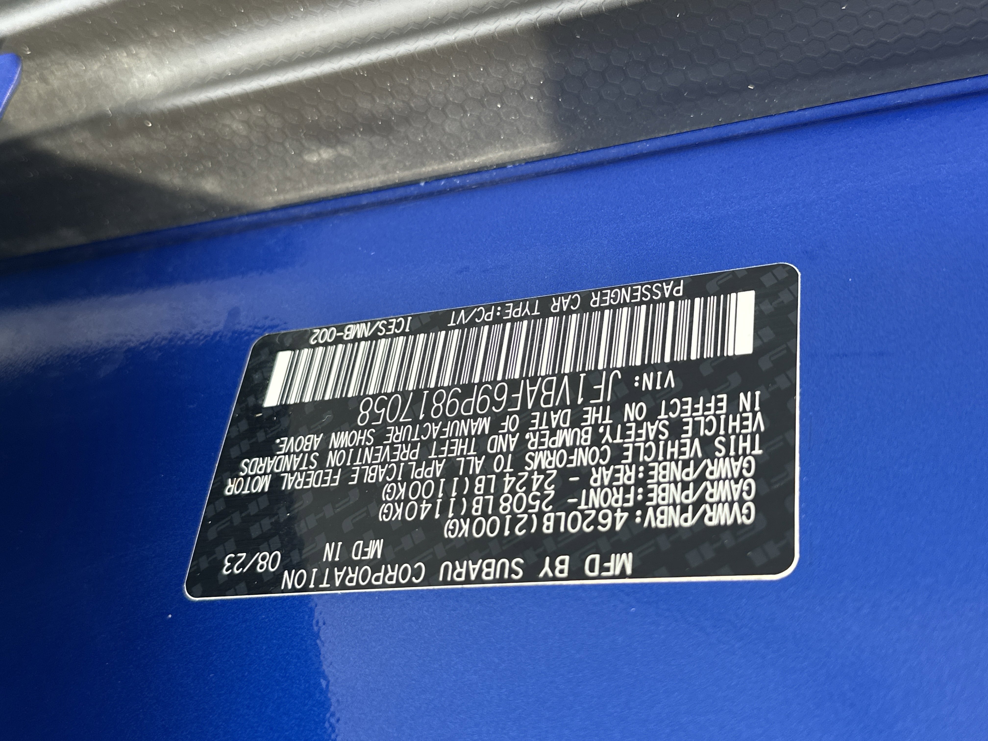 2023 Subaru WRX Premium