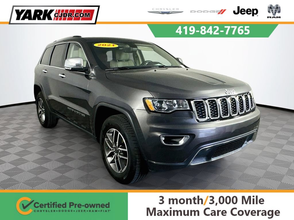 Certified 2021 Jeep Grand Cherokee Limited w/ Trailer Tow Group IV