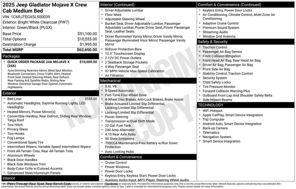 2025 Jeep Gladiator Mojave
