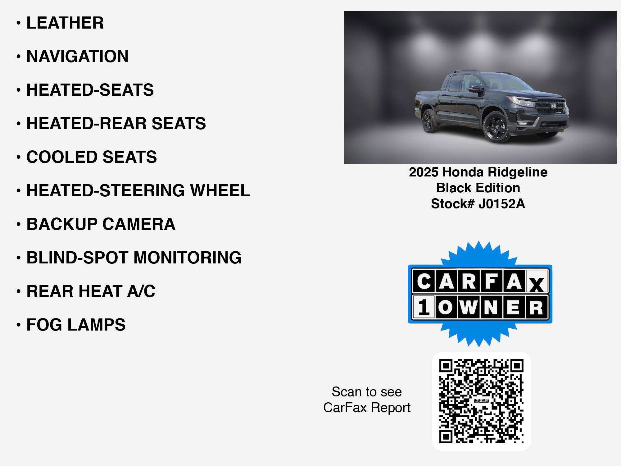 2025 Honda Ridgeline Black Edition