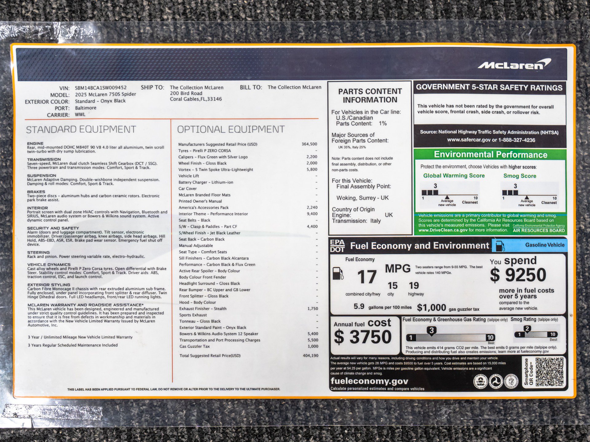 Used 2025 McLaren 750S Spider photo 93