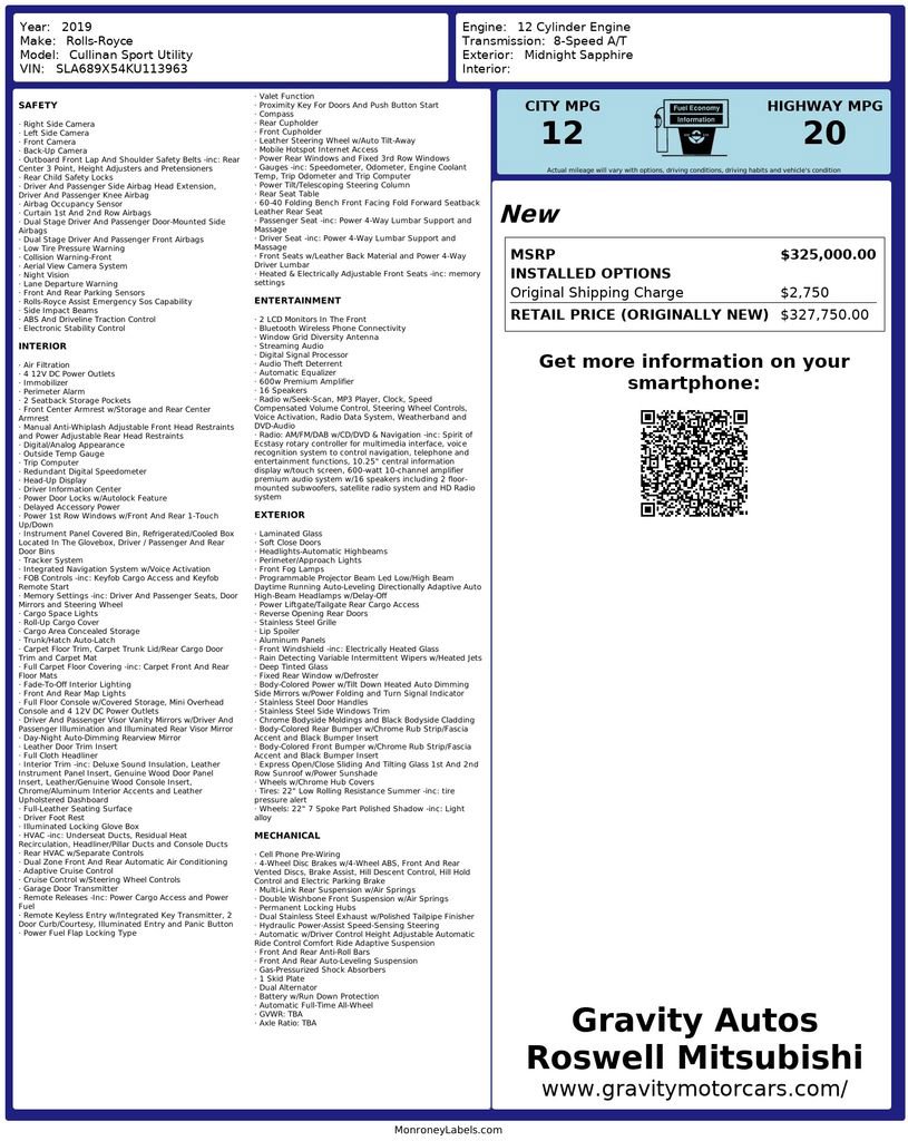 2019 Rolls-Royce Cullinan
