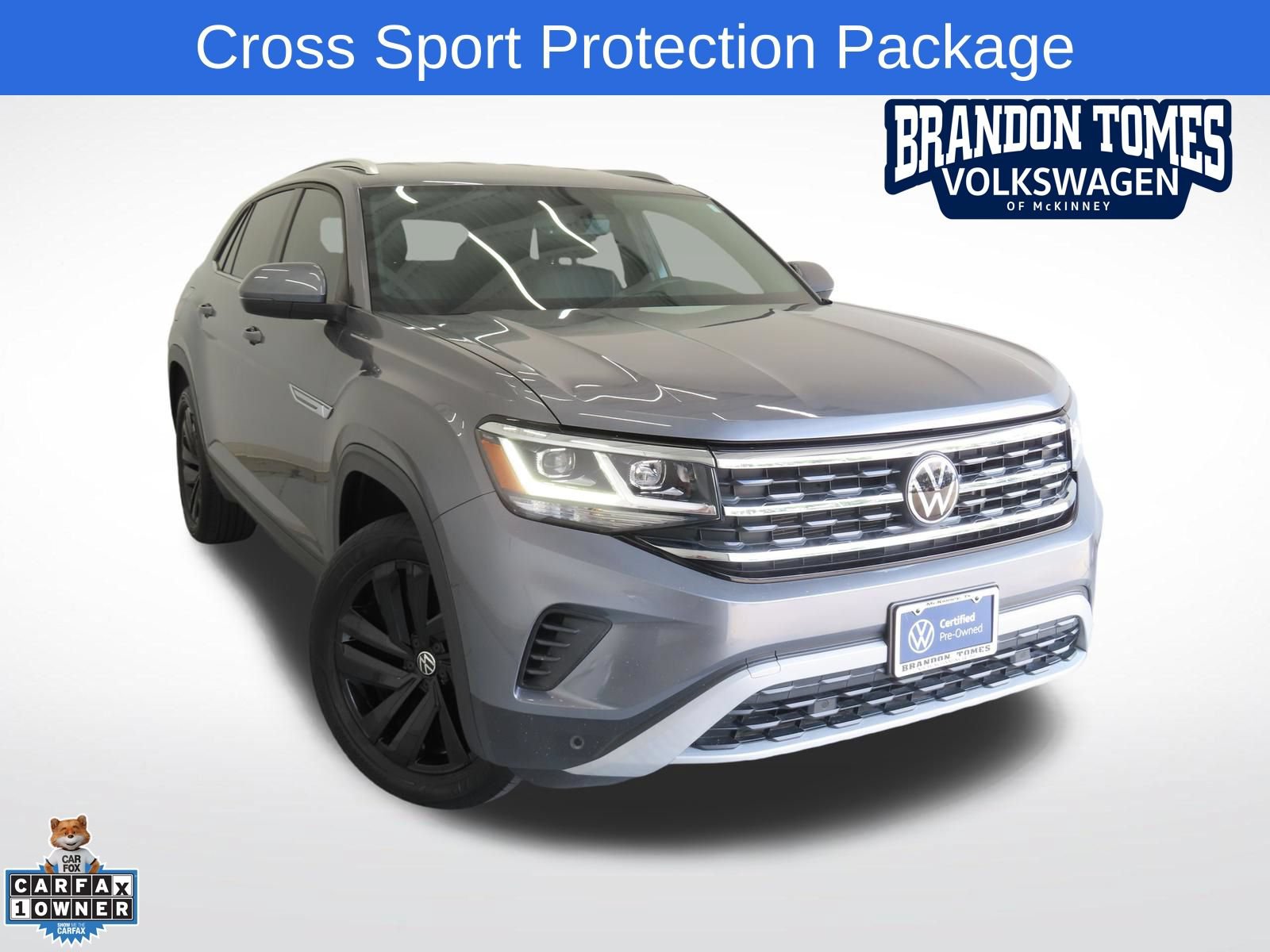 Certified 2023 Volkswagen Atlas Cross Sport SE w/ Black Wheel Package