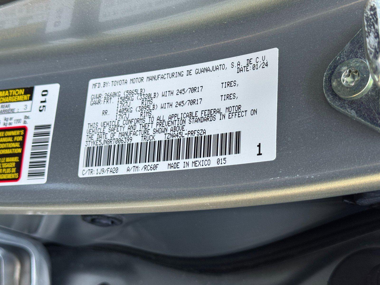 2024 Toyota Tacoma SR