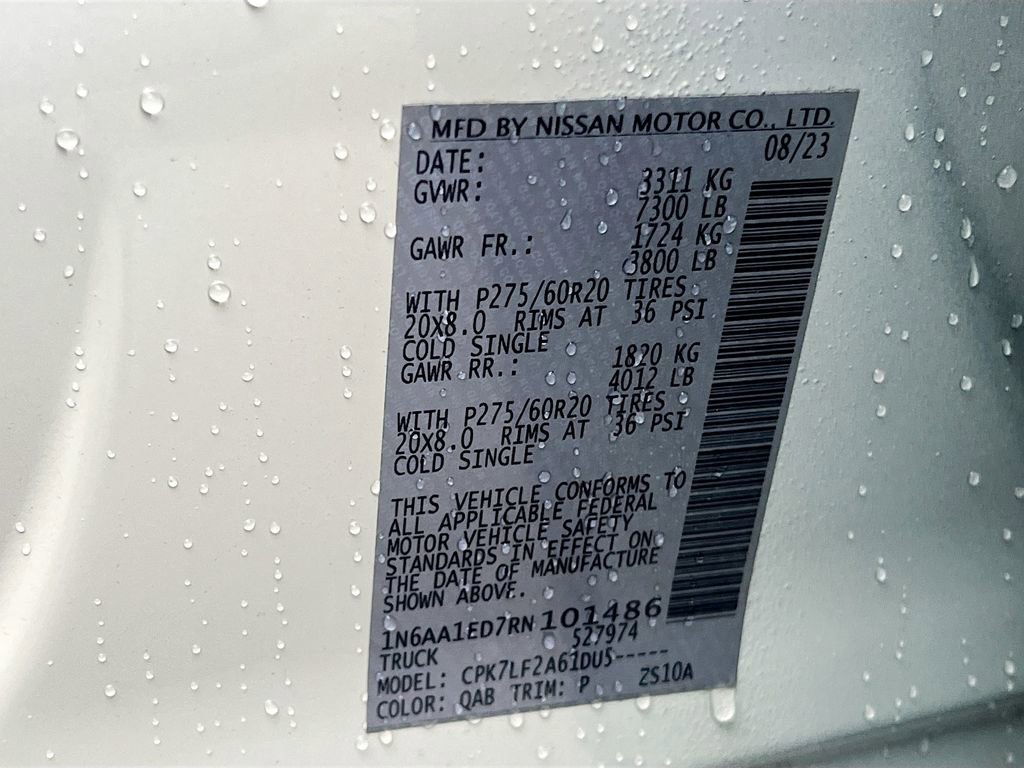 2024 Nissan Titan Platinum Reserve