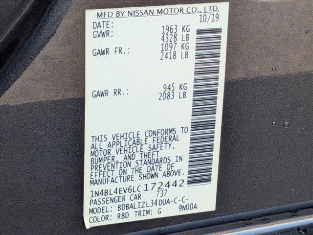 2020 Nissan Altima 2.5 SL