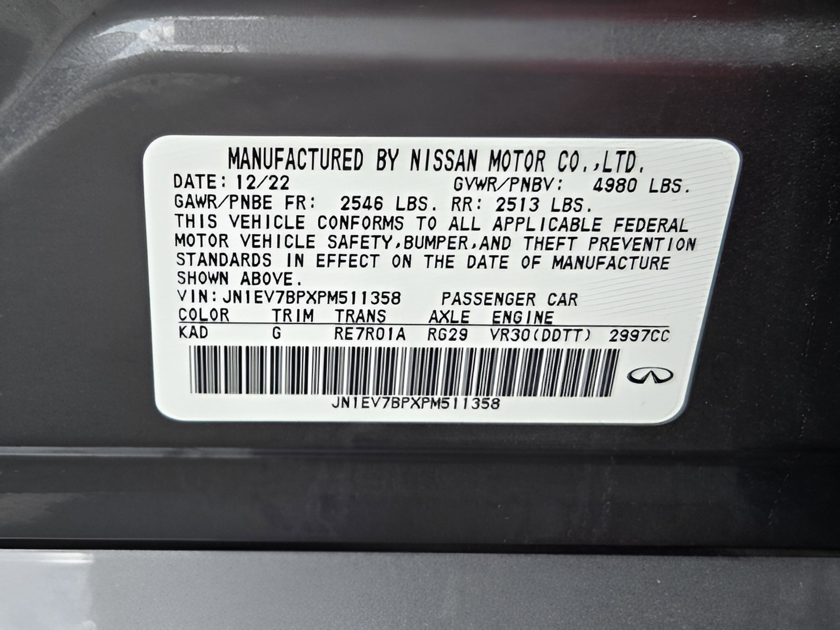 2023 INFINITI Q50 Luxe