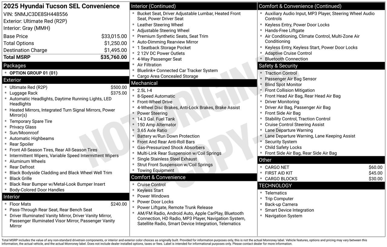 2025 Hyundai Tucson SEL