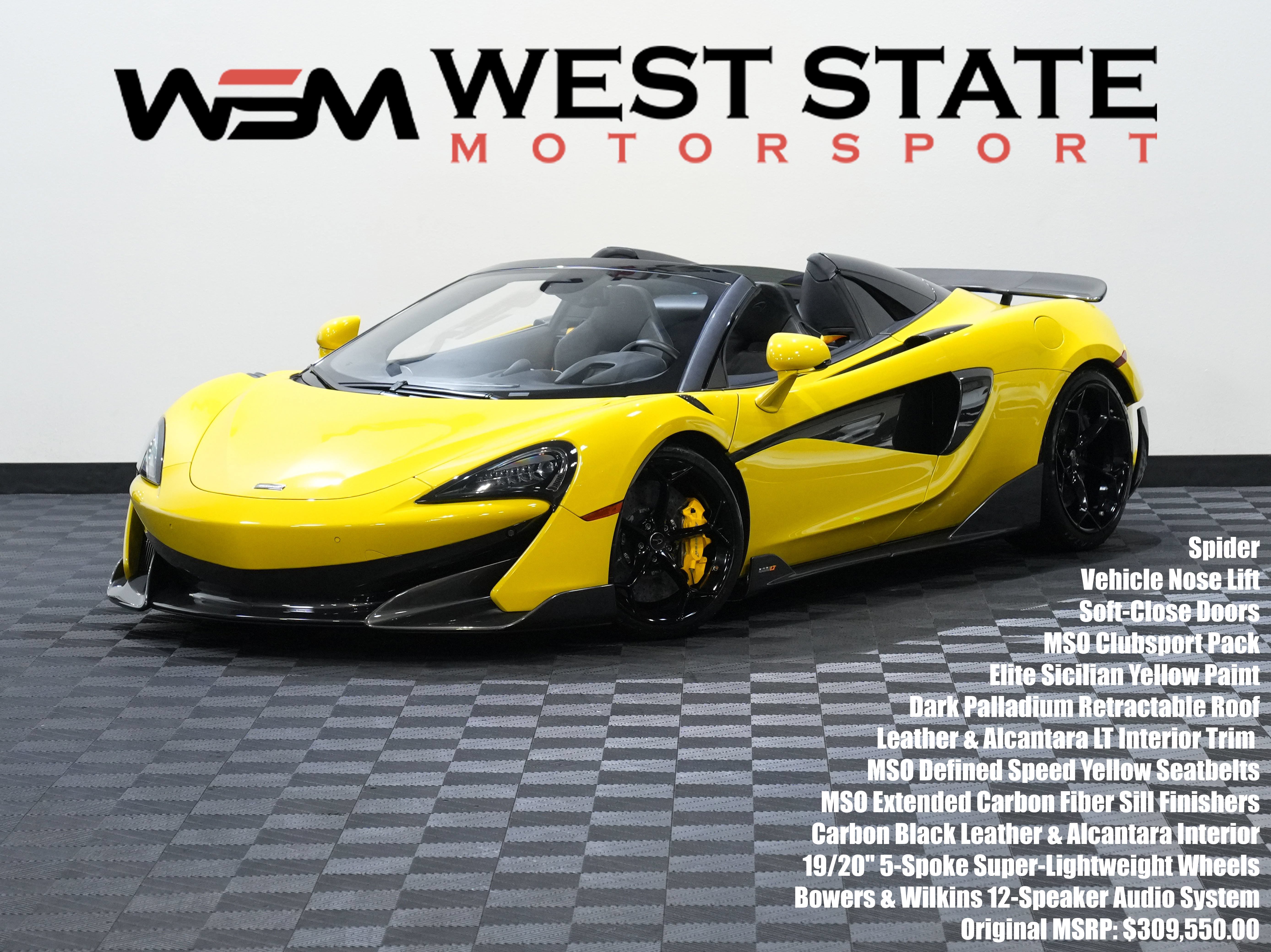 Used 2020 McLaren 600LT Spider