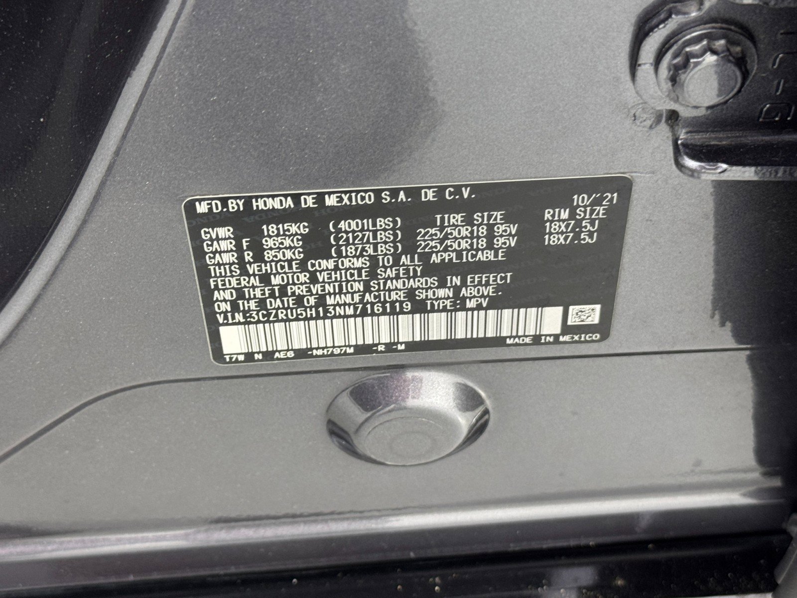 2022 Honda Hr-V Sport