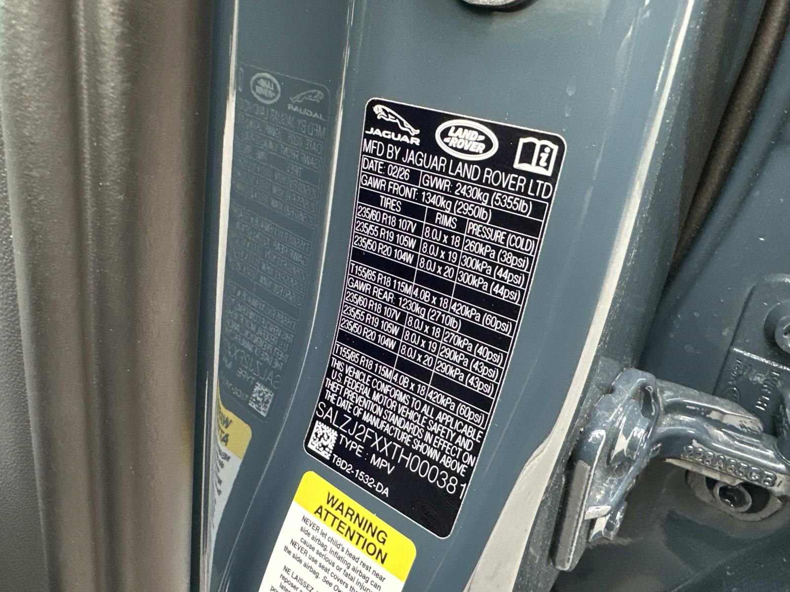 2026 Land Rover Range Rover Evoque S