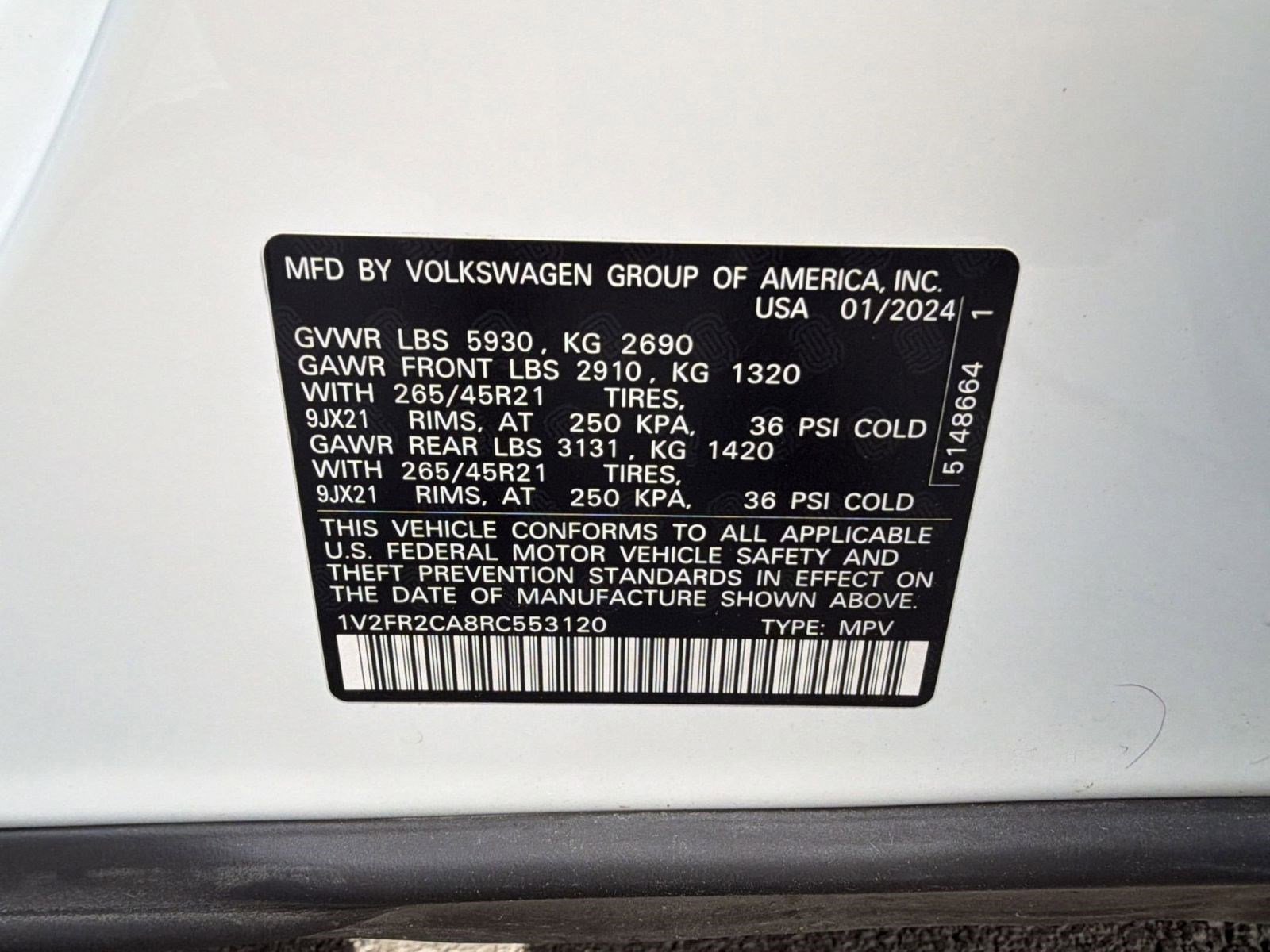 2024 Volkswagen Atlas SEL Premium R-Line