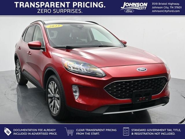 Certified 2022 Ford Escape Titanium w/ Class II Trailer Tow Package