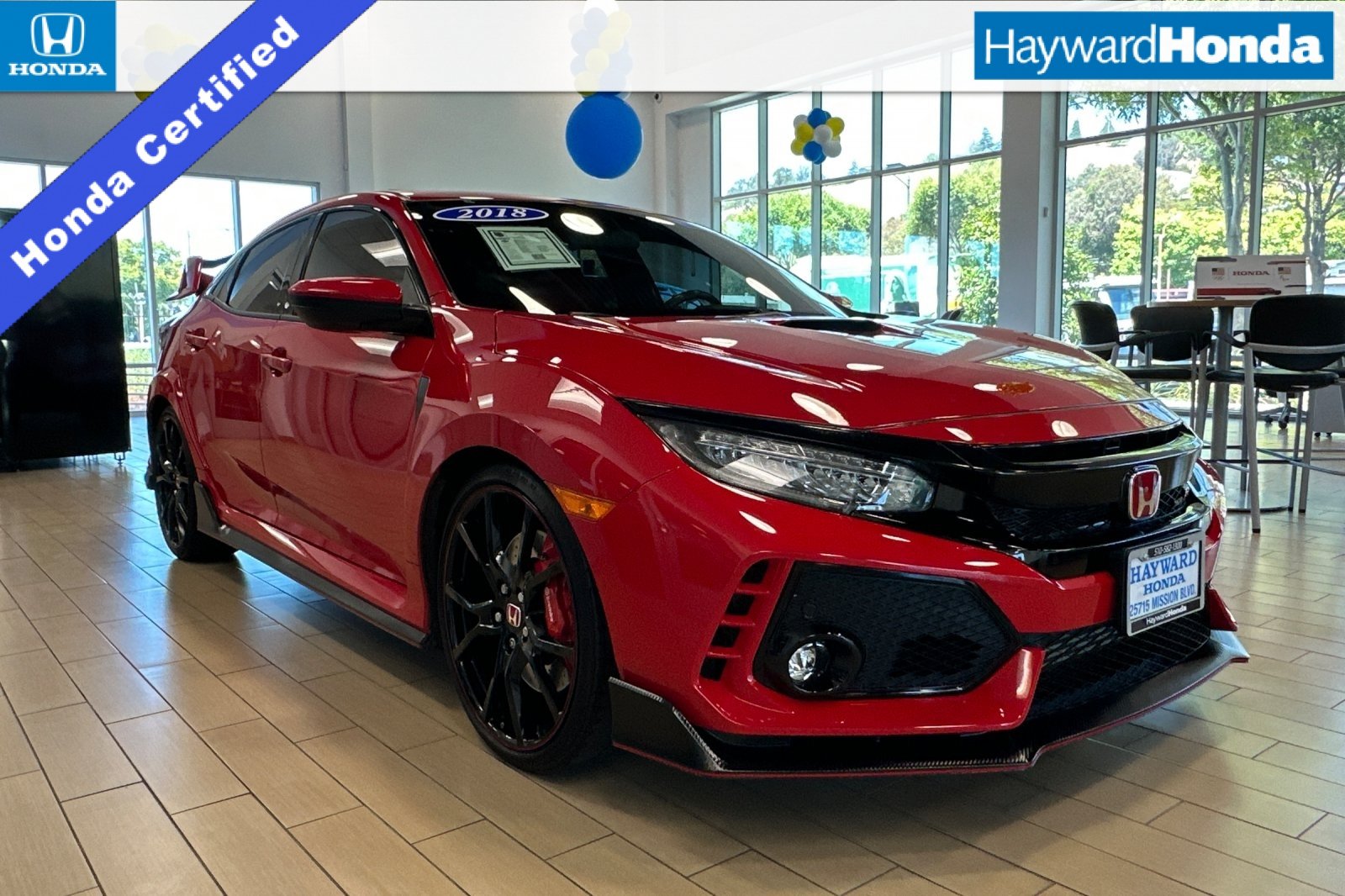 Certified 2018 Honda Civic Type R