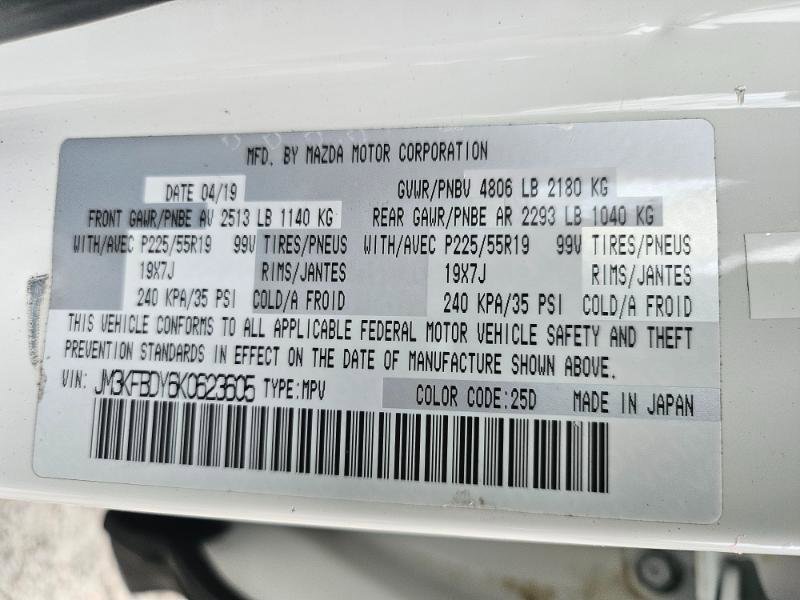 2019 MAZDA Cx-5 Grand Touring Reserve