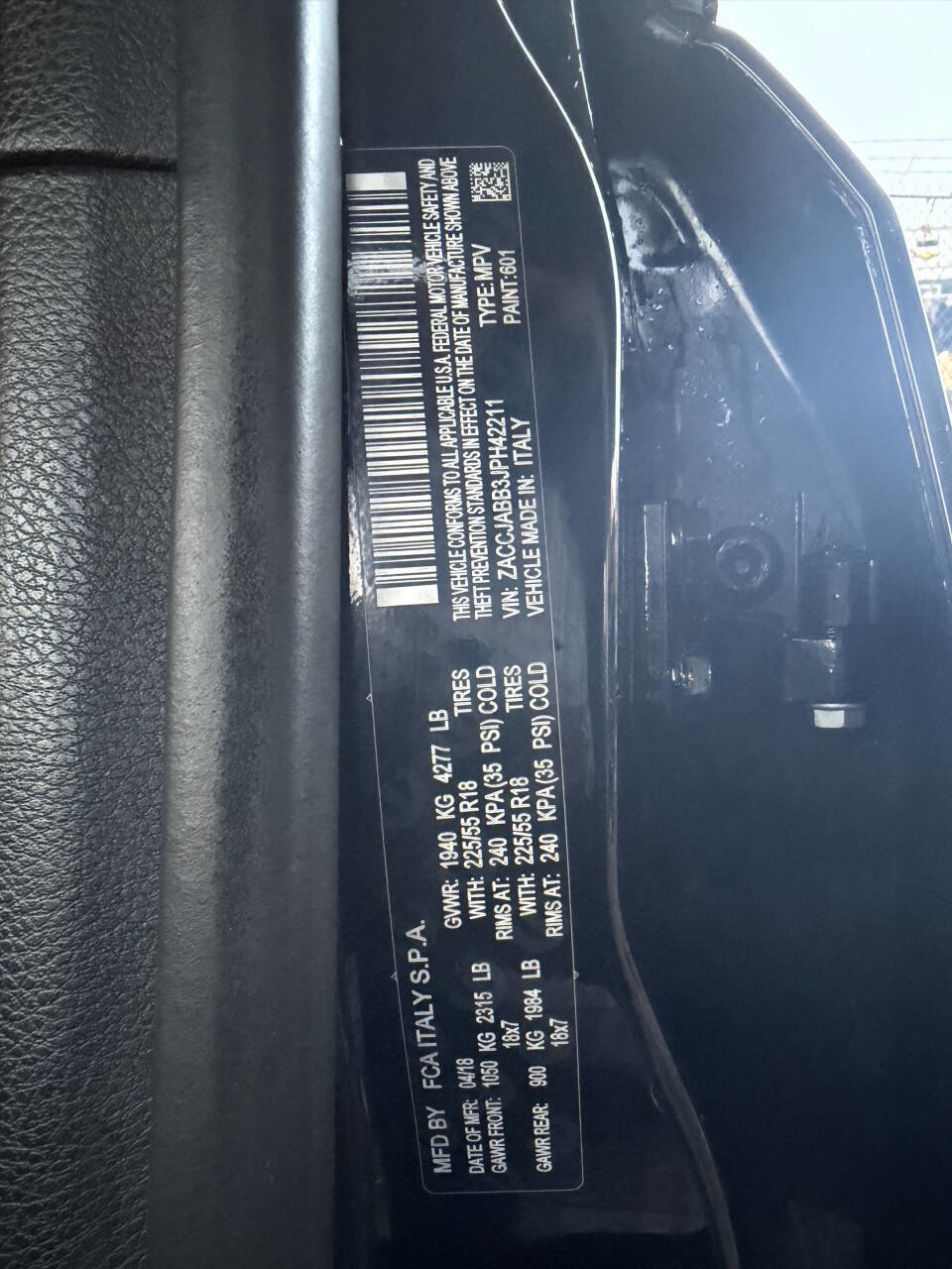 2018 Jeep Renegade Altitude