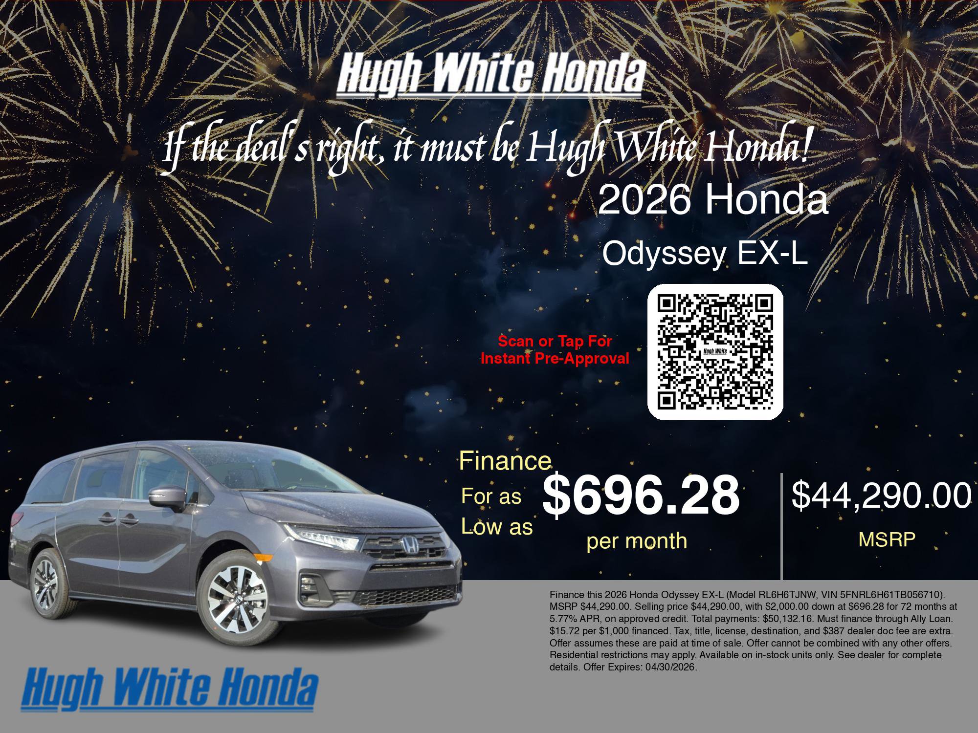 2026 Honda Odyssey EX-L