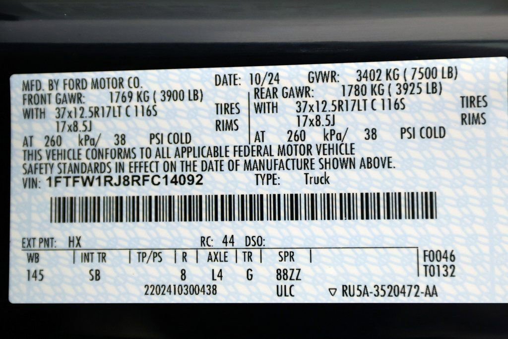 2024 Ford F150 Raptor