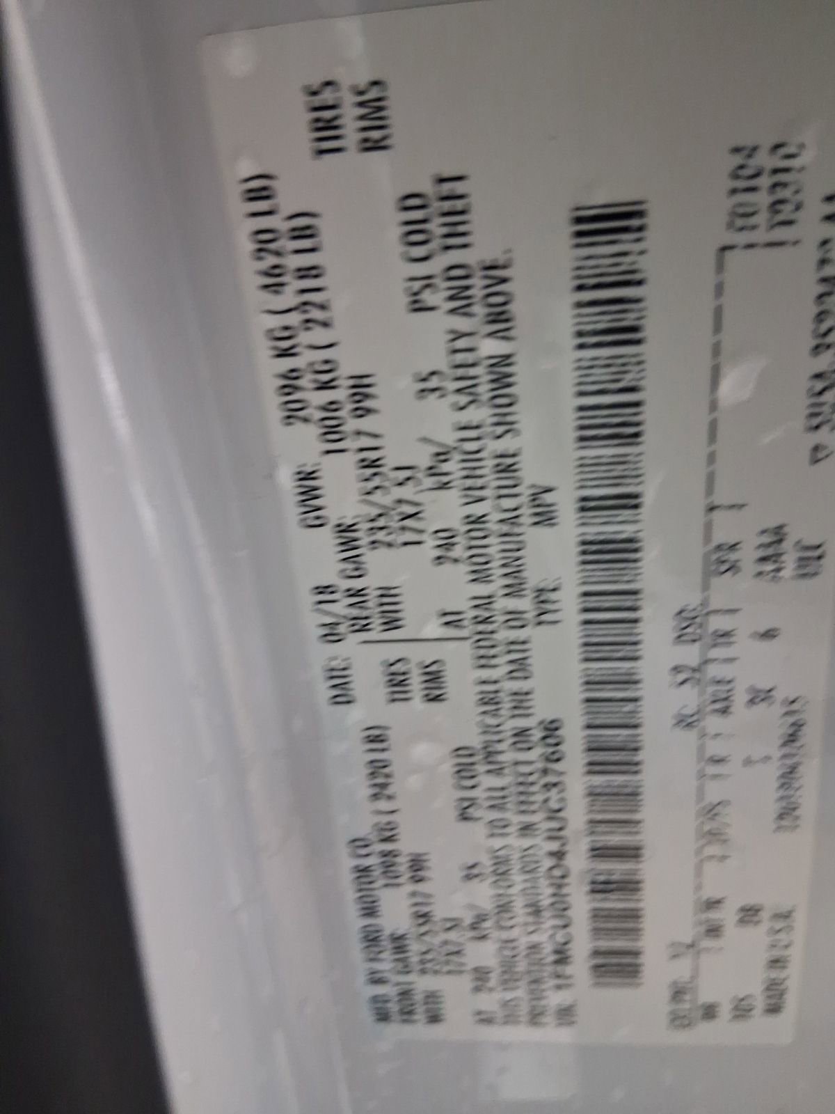 2018 Ford Escape SEL