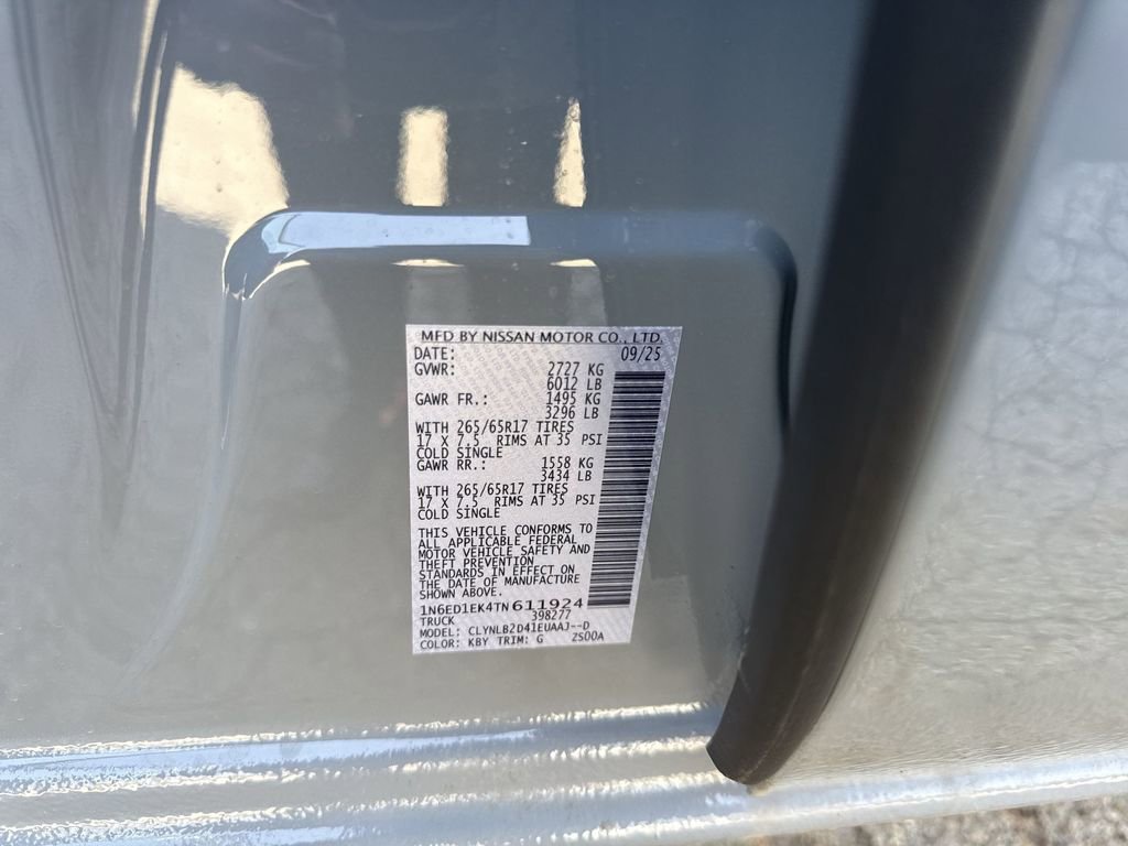 2026 Nissan Frontier SV