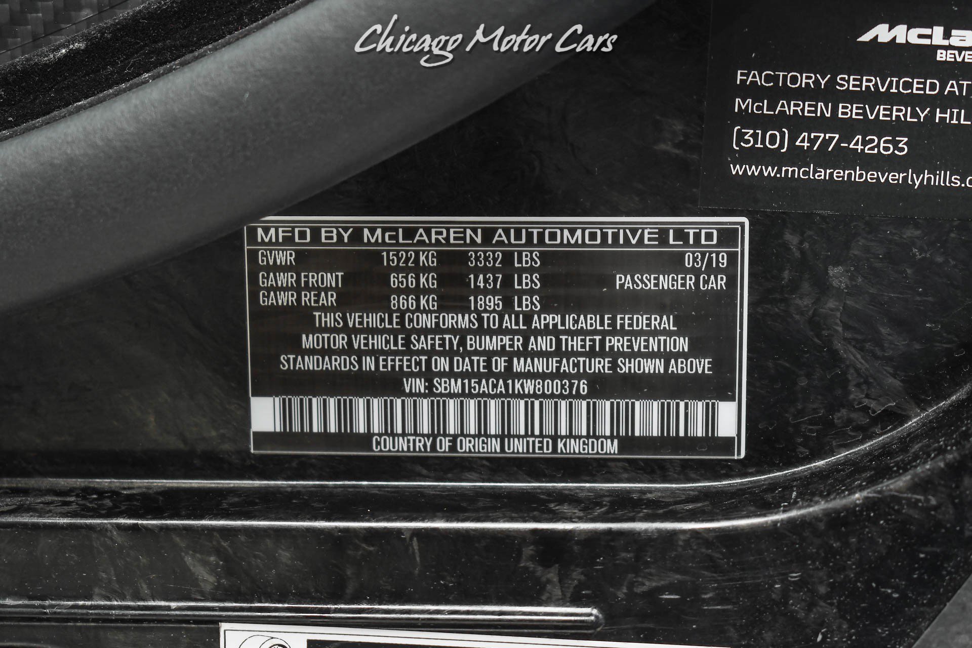 Used 2019 McLaren Senna Coupe ULTRA RARE Only 1685 Mil photo 65