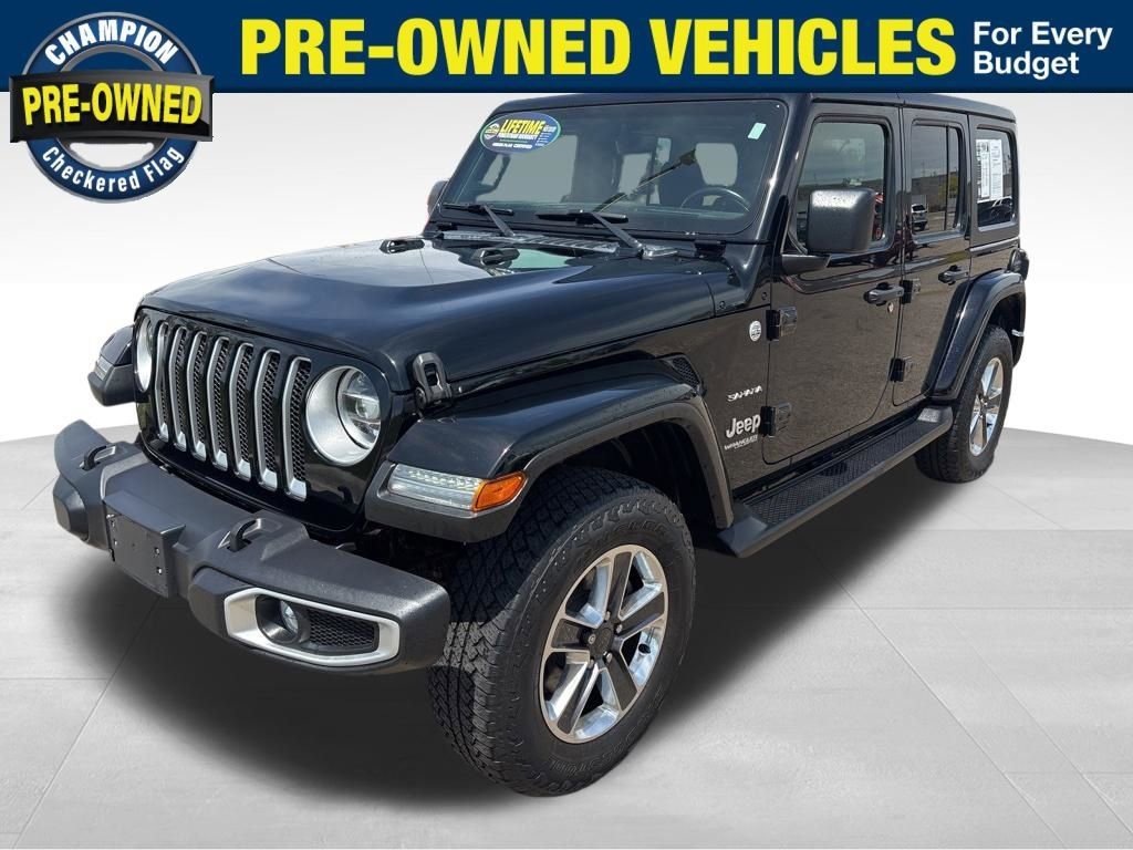 Used 2021 Jeep Wrangler Unlimited Sahara w/ Uconnect 4C Nav & Sound Group