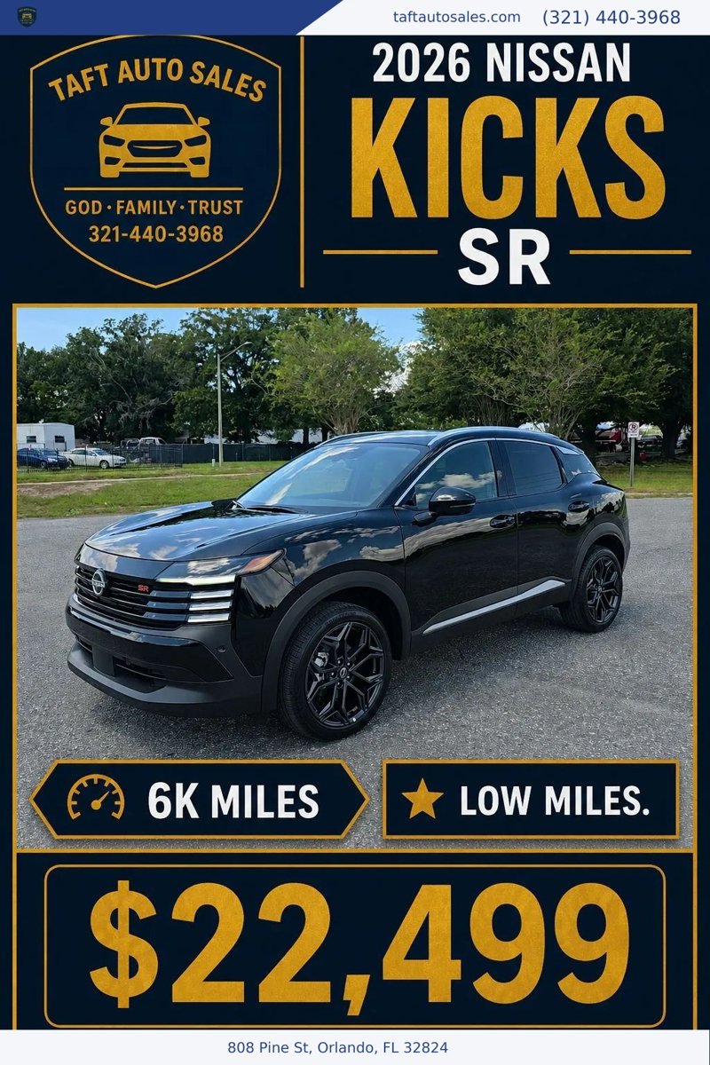 Used 2026 Nissan Kicks SR