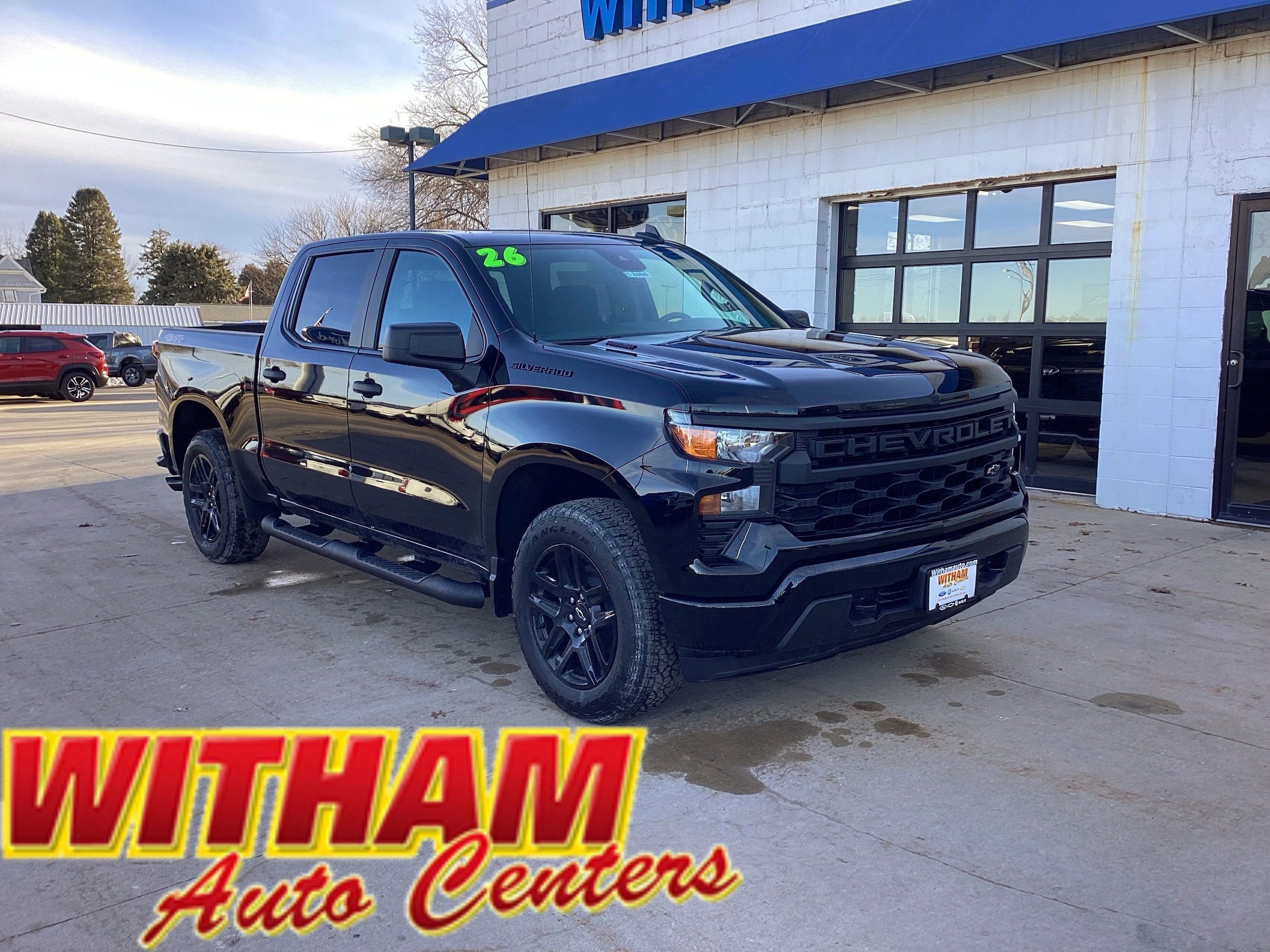 New 2026 Chevrolet Silverado 1500 Custom w/ Turbomax Blackout Package
