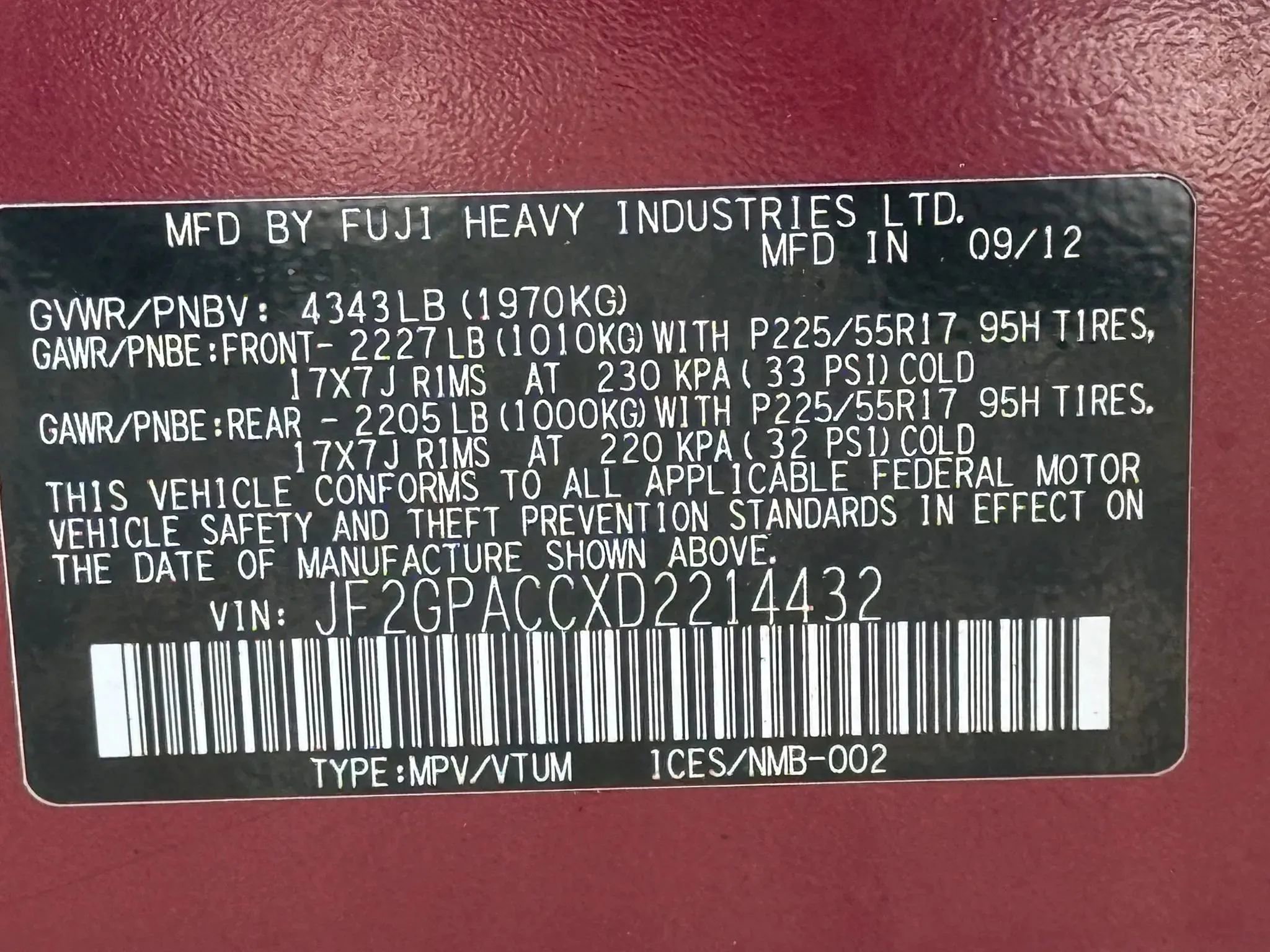 2013 Subaru Crosstrek 2.0i Premium